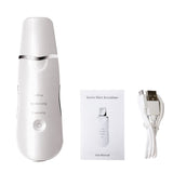 Ultrasonic Skin Scrubber Deep Face Cleaning Machine Peeling Facial Spatula Blackhead Remover Shovel Pore Cleaner