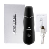 Ultrasonic Skin Scrubber Deep Face Cleaning Machine Peeling Facial Spatula Blackhead Remover Shovel Pore Cleaner