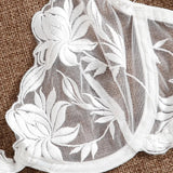 Fancy Lingerie Transparent Bra Panty Set Shoulder Strap Underwear 2-Piece Lingerie Set Sexy Erotic Transparent Lace Intimate