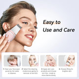 ANLAN Ultrasonic Skin Scrubber Limpieza Facial Pore Spatula EMS Lifting Blackhead Removal Ultrasonic Face Peeling Ultrassonico