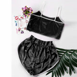 Pearl - Solid Black Loungwear
