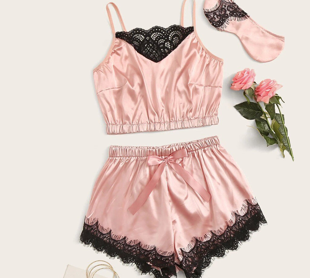 Breaking Hearts -  Camisole Bowknot set