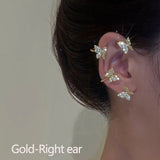 Sparkling Butterfly Ear Clips