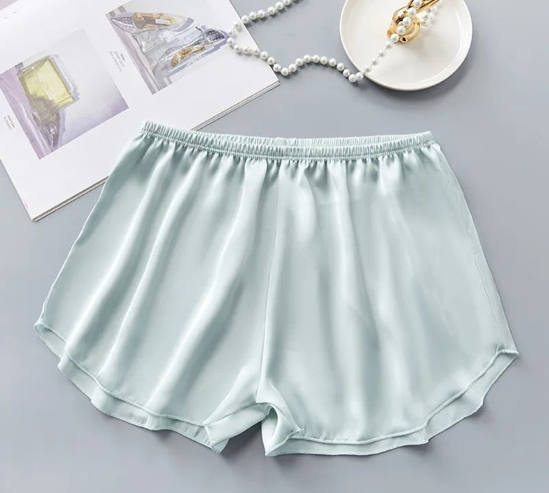 Sexy Soft Comfortable Women Pajama Shorts 2022 Summer Cute Elastic Waist Solid Sleepwear sleep Bottoms home shorts 4XL